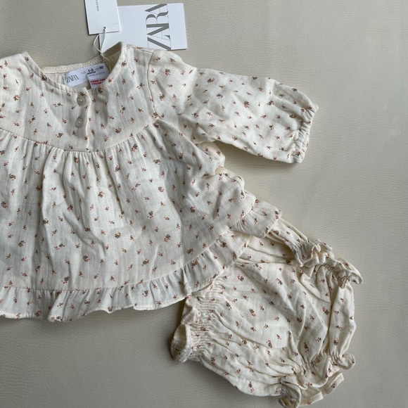 Zara Baby Girl Dress with Bloomers 1-3 months - Picture 14 of 16